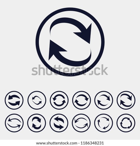 repeat icon, vector illsytration. refresh icon. loading icon