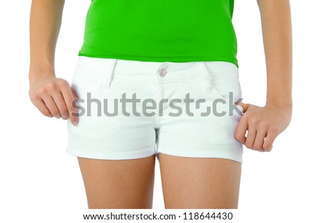 Shorts isolated on the white