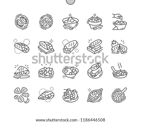 Mexican food Well-crafted Pixel Perfect Vector Thin Line Icons 30 2x Grid for Web Graphics and Apps. Simple Minimal Pictogram