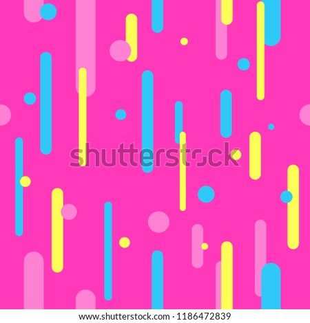 vector seamless flat geometric pattern. Cool colorful background template.