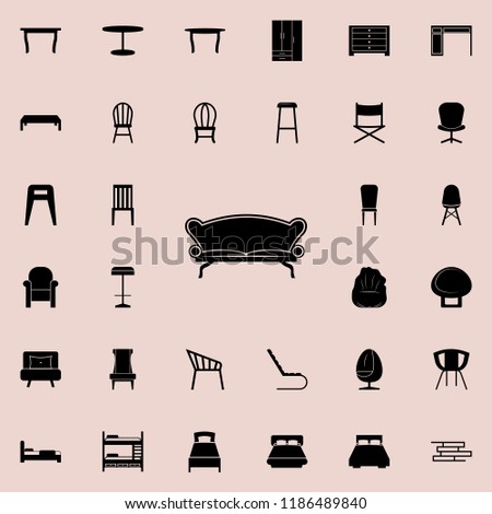 sofa icon. Furniture icons universal set for web and mobile