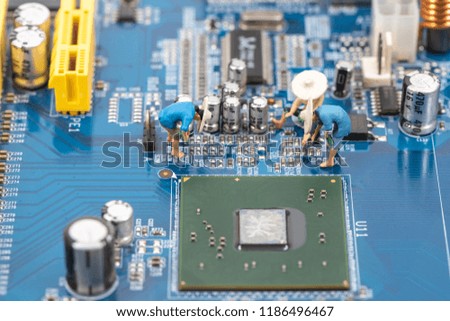 Computer motherboard creative toy picture