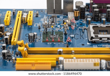 Computer motherboard creative picture