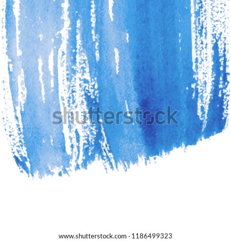Blue abstract watercolor background with space for text. Editable template for banner, poster, cover, brochure, flyer. Vector illustration, eps 10