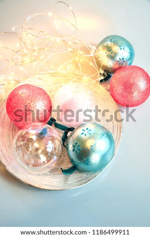 Gorgeous Christmas Baubles from above