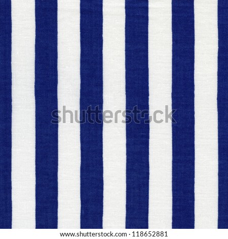 Endless white and blue striped fabric
