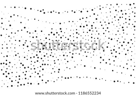Splatter background. Black glitter blow large and small scale, explosion and splats on white. Abstract grainy isolated grungy effect. Grain overlay. Dusty dirty black surface. Distress design elements