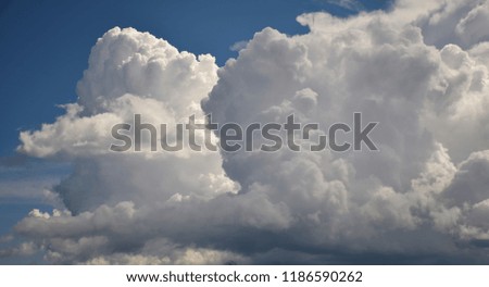 Dramatic Sky With Stormy Clouds. Stock Photo