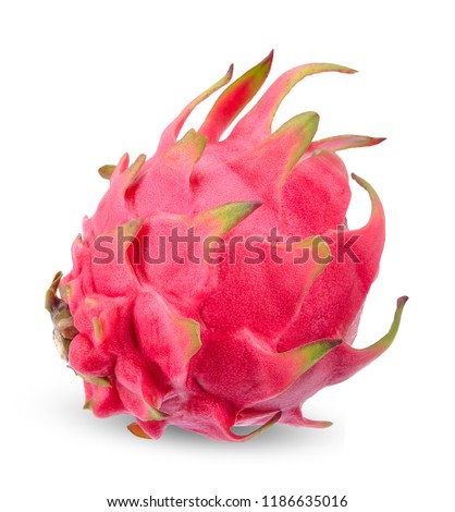Dragot fruit isolated on white clipping path.