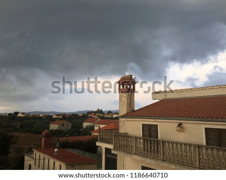Cloudy storm sky in Croatia