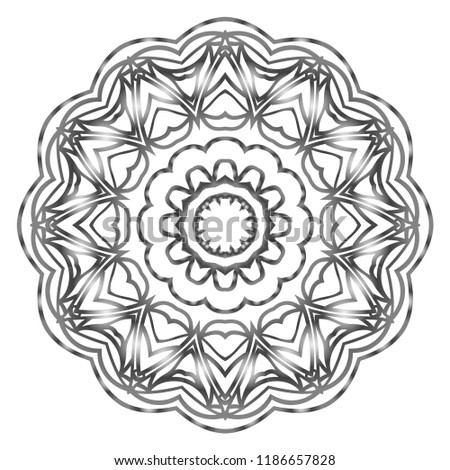 Sacred oriental mandala. color floral ornament. Abstract shapes in Asian style. Vector Illustration.