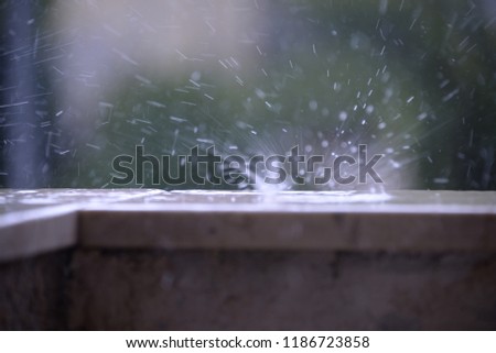 Raindrops, storms on the Costa Blanca, Spain