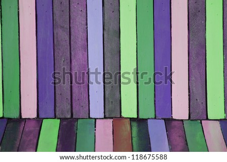 colorful wooden panel