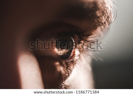 Men eye, detail photo
