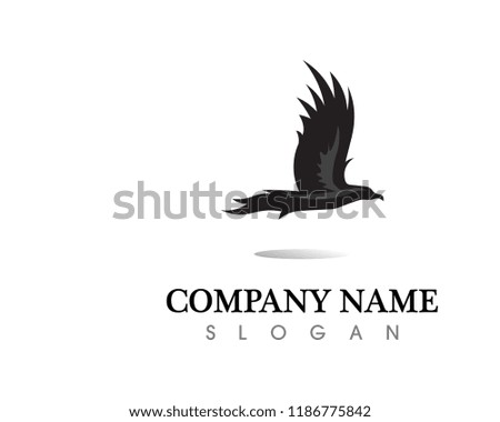 Black wing logo symbol for a professional designer
