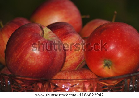 Red Apples in shell