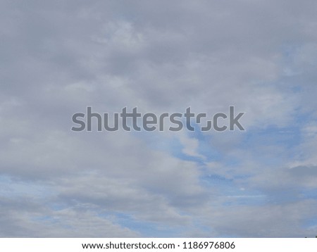 Full frame of white clouds and blue sky