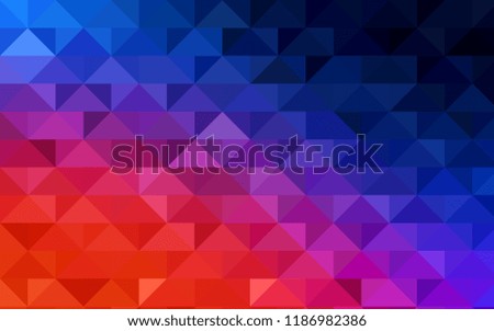 Light Blue, Red vector polygon abstract pattern. A completely new color illustration in a vague style. The template can be used as a background for cell phones.