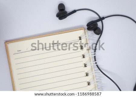 Office work tools items on white  backgrounds