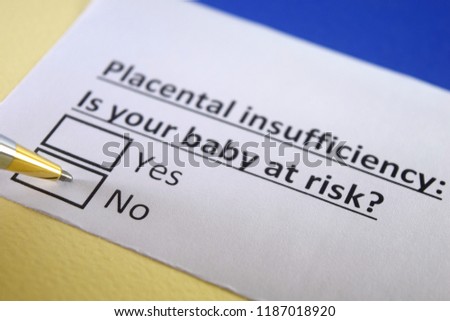 Placental insufficiency : is your baby at risk? Royalty-Free Stock Photo #1187018920