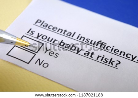 Placental insufficiency: is your baby at risk? Royalty-Free Stock Photo #1187021188