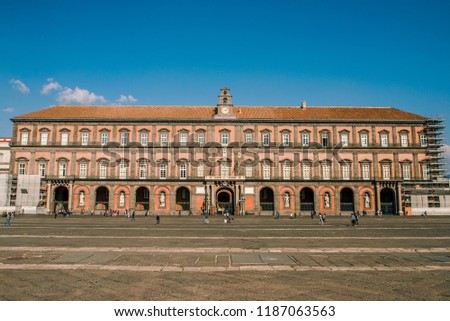 Palazzo Reale di Napoli (Royal Palace), Naples, Italy Royalty-Free Stock Photo #1187063563