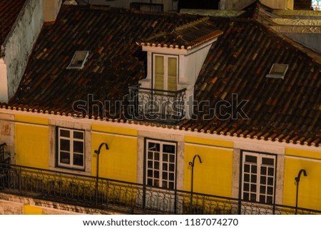 The amazing city of Lisbon, Portugal at night.
Lisbon architecture. 