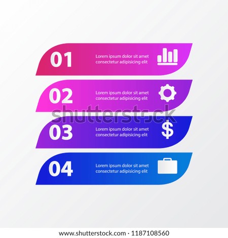 Business data visualization. diagram with steps, options, Vector business template for presentation.  Process chart. Creative concept for infographics.
Abstract elements of graph, parts or processes.
