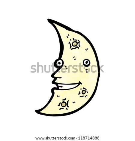 happy moon character