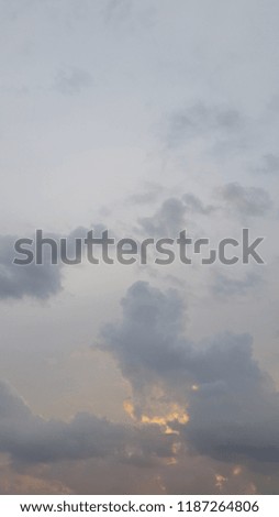 photo of the evening sky