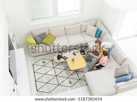Modern interior of smart house