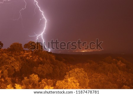 Thunderstorm in Portugal