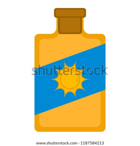 Isolated sunscreen bottle icon