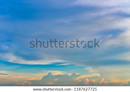 view of blue sky and cloud
