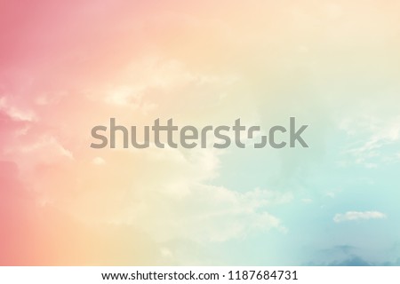 sun and cloud background with a pastel colored