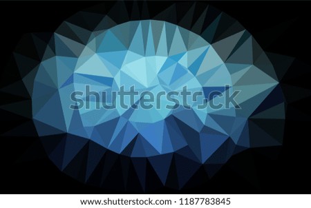 Light BLUE vector polygonal template. A sample with polygonal shapes. A completely new design for your business.