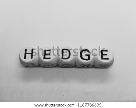 word hedge spelled on dice
