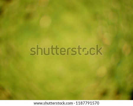 Selective focus and defocus background of green light