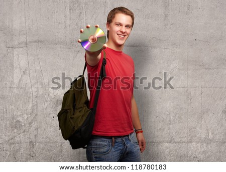 Portrait Of A Man With Compact Disc, Indoor