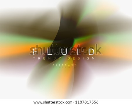 Background abstract - liquid colors wave flow, vector