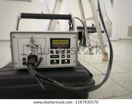 Particle counter or Aerosol photometer -HEPA/ULPA Filter Scan Leak Test Royalty-Free Stock Photo #1187830570