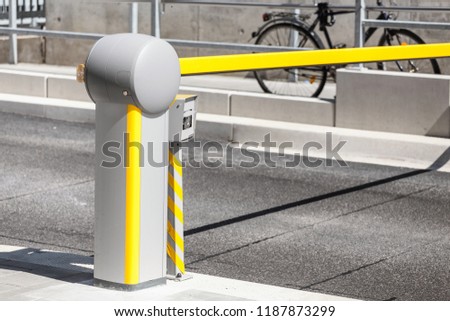 Automatic car barrier gate with Surveillance Camera, security and access control