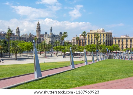 Barcelona sea promenade, Spain
