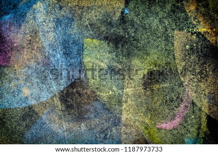 Blackboard drawing colorful background