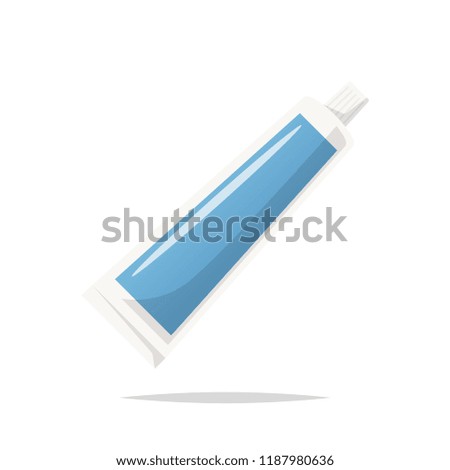 Toothpaste vector isolated illustration