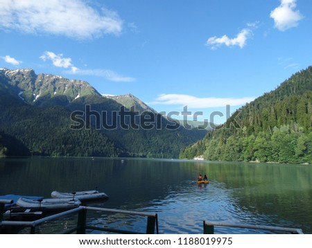 Lake Ritsa in Abkhazia
