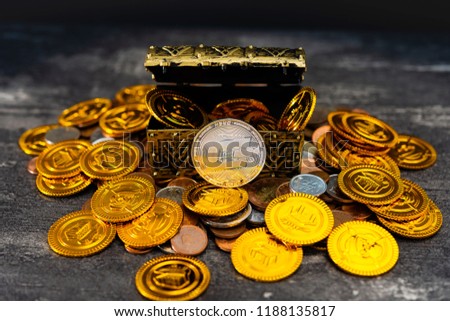 Crypto currency was found in the treasure box