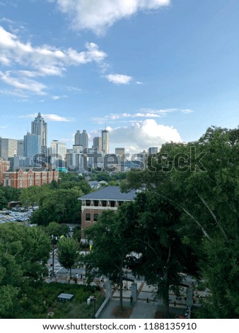 View on Atlanta downtown