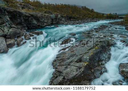 Waterfall at Jotunheimen Norway, taken with a long shutter time