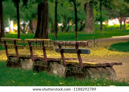 benches in parks